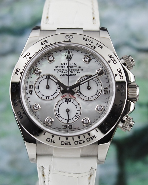 (image for) UNPOLISHED ROLEX 18K WHITE GOLD DAYTONA COSMOGRAPH - MOP / 116519